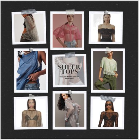 SHEER TOPS // SPRING SUMMER ‘24
•
•
•
#sheertops #sheerblouses #springstyletrends #summerstyletrends #springfashion #summerfashiom

#LTKstyletip #LTKfindsunder100 #LTKSeasonal