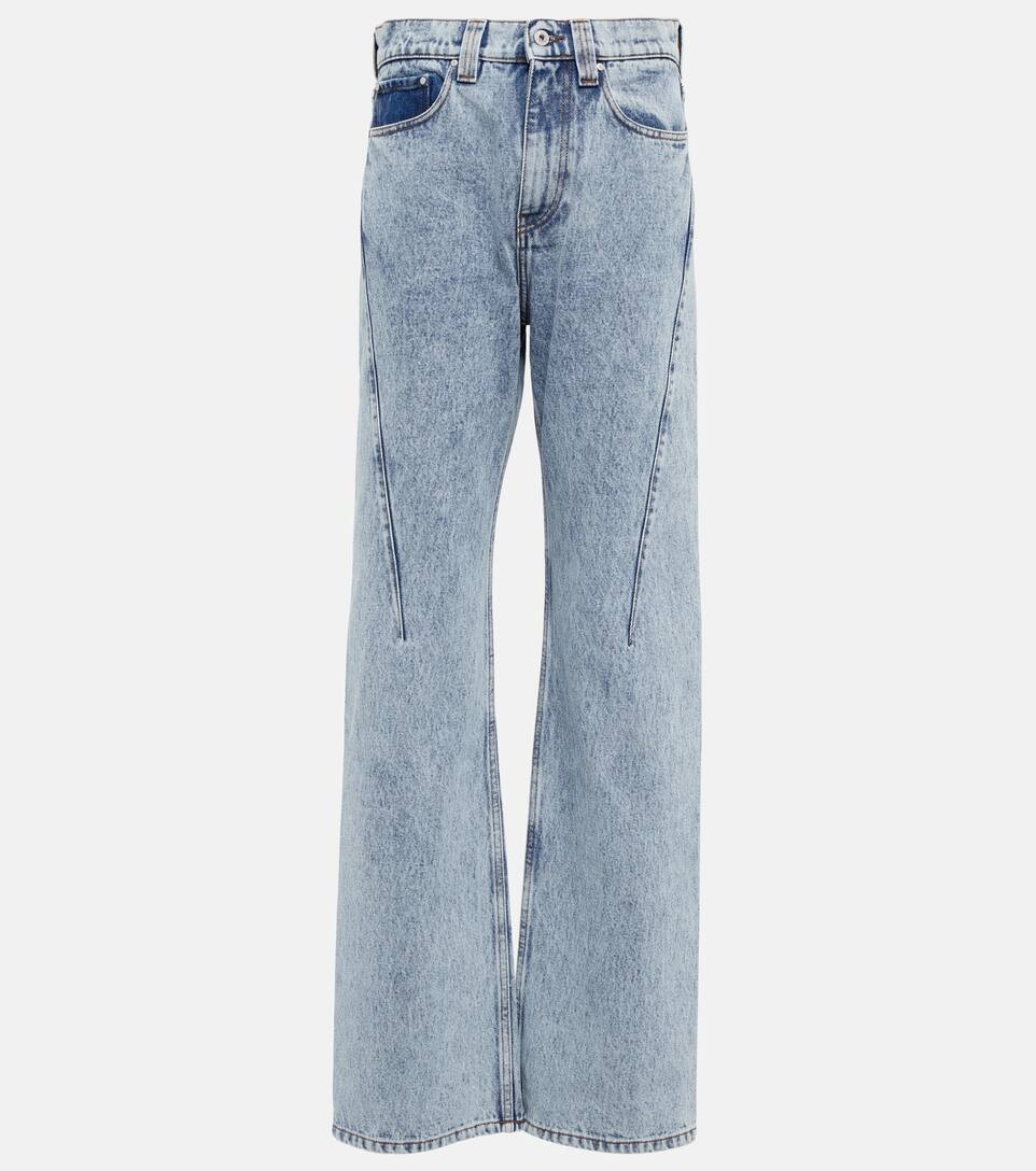 Logo high-rise wide-leg jeans | Mytheresa (INTL)