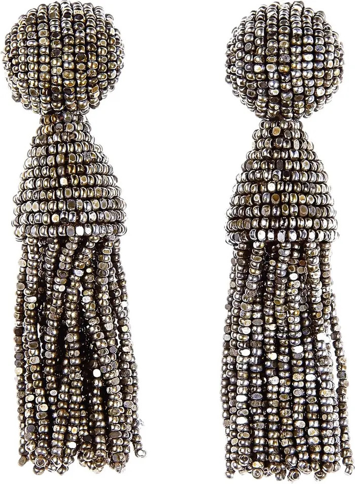 Oscar de la Renta Classic Short Tassel Drop Clip Earrings | Nordstrom | Nordstrom Canada