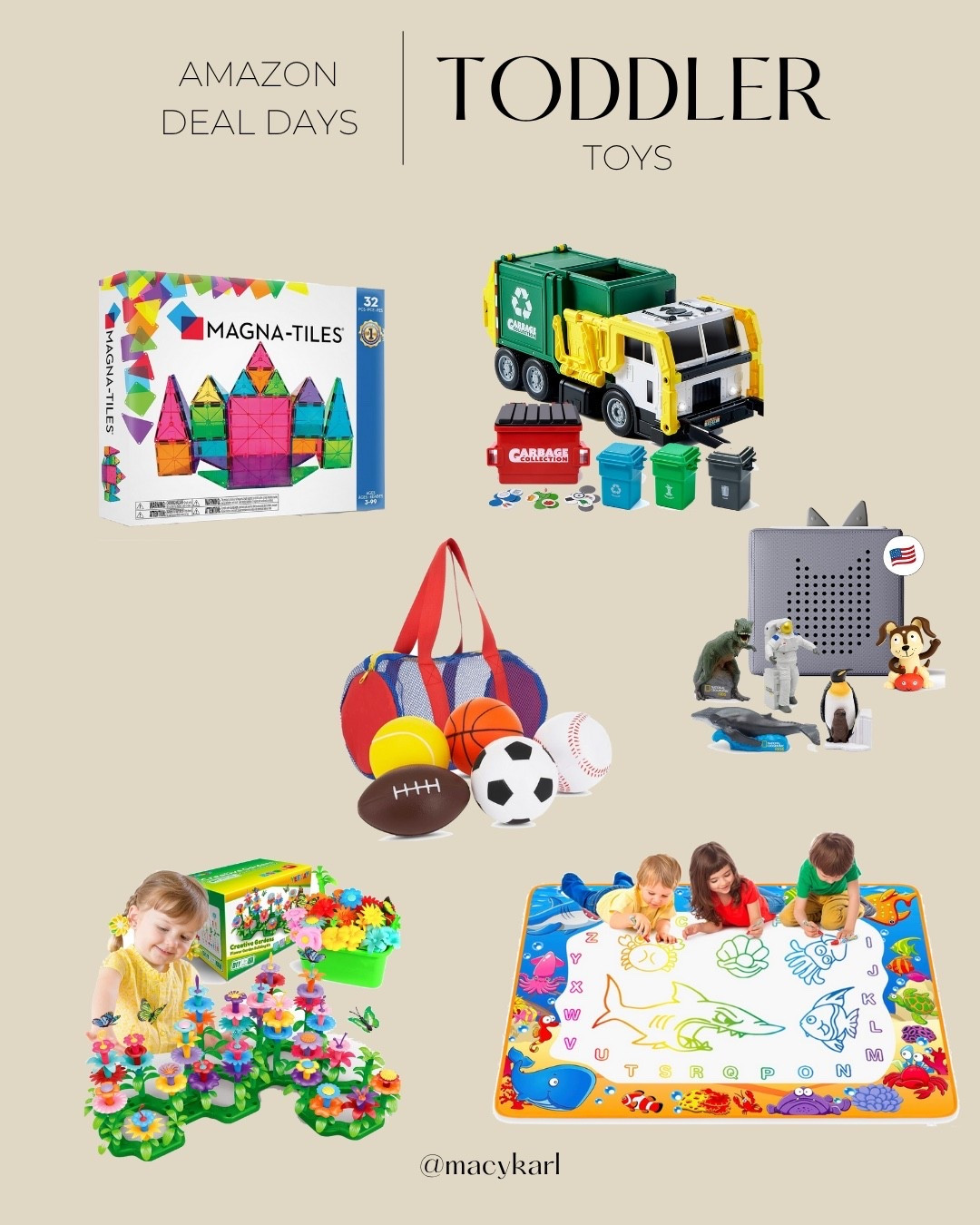 Amazon Prime Deal Days Toddler Toys

Magnatiles, kids toy dump truck, kids ball set, kids tonies box, kids flower toy, kids art mat, mess free toddler toys 

#LTKSaleAlert #LTKKids #LTKFindsUnder50