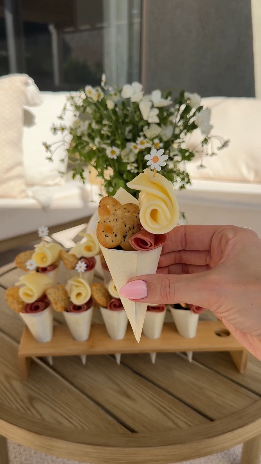 Spring. Charcuterie cones 

Perfect for Easter, baby showers, or any spring event 

The stand comes with 100 cones & picks. I swapped them out for daisy ones 🌼

#LTKvlog #LTKSeasonal #LTKfoodie