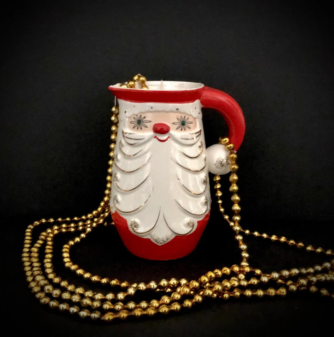 Holt Howard Vintage Christmas Starry Eyed Santa Pitcher 1960 Exceptional Condition MCM midcentury | Etsy (US)