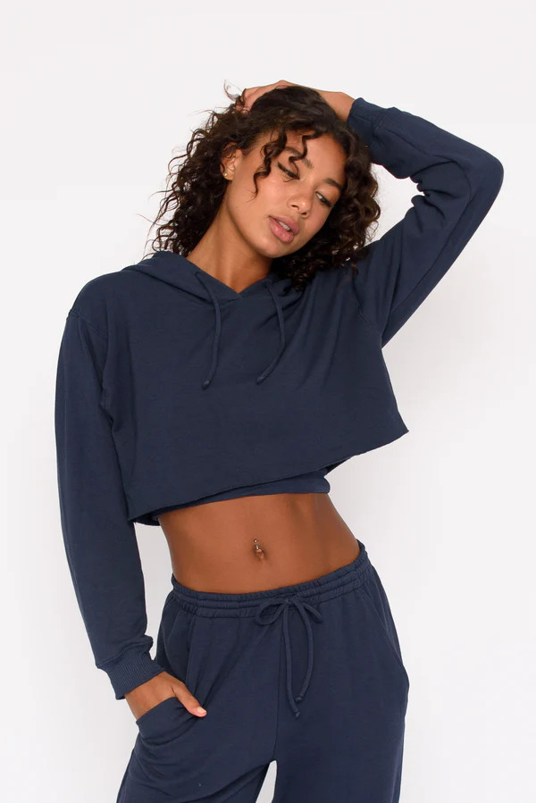 CLOUDLUX Ariana Hoodie - Navy | Skatie LLC