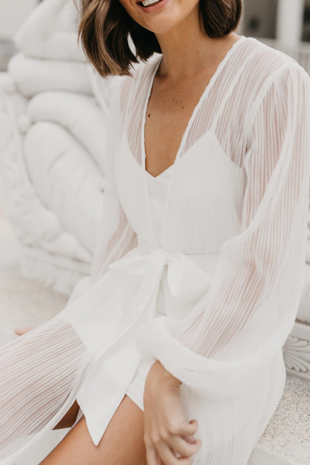 Bridal Robe / Pleated Bridal Maxi / Bridal Maxi / Bride Robe / Bridal Pleated Maxi / Bridal Robes... | Etsy (US)