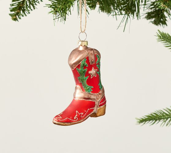 Cowboy Boot Ornament | Pottery Barn (US)