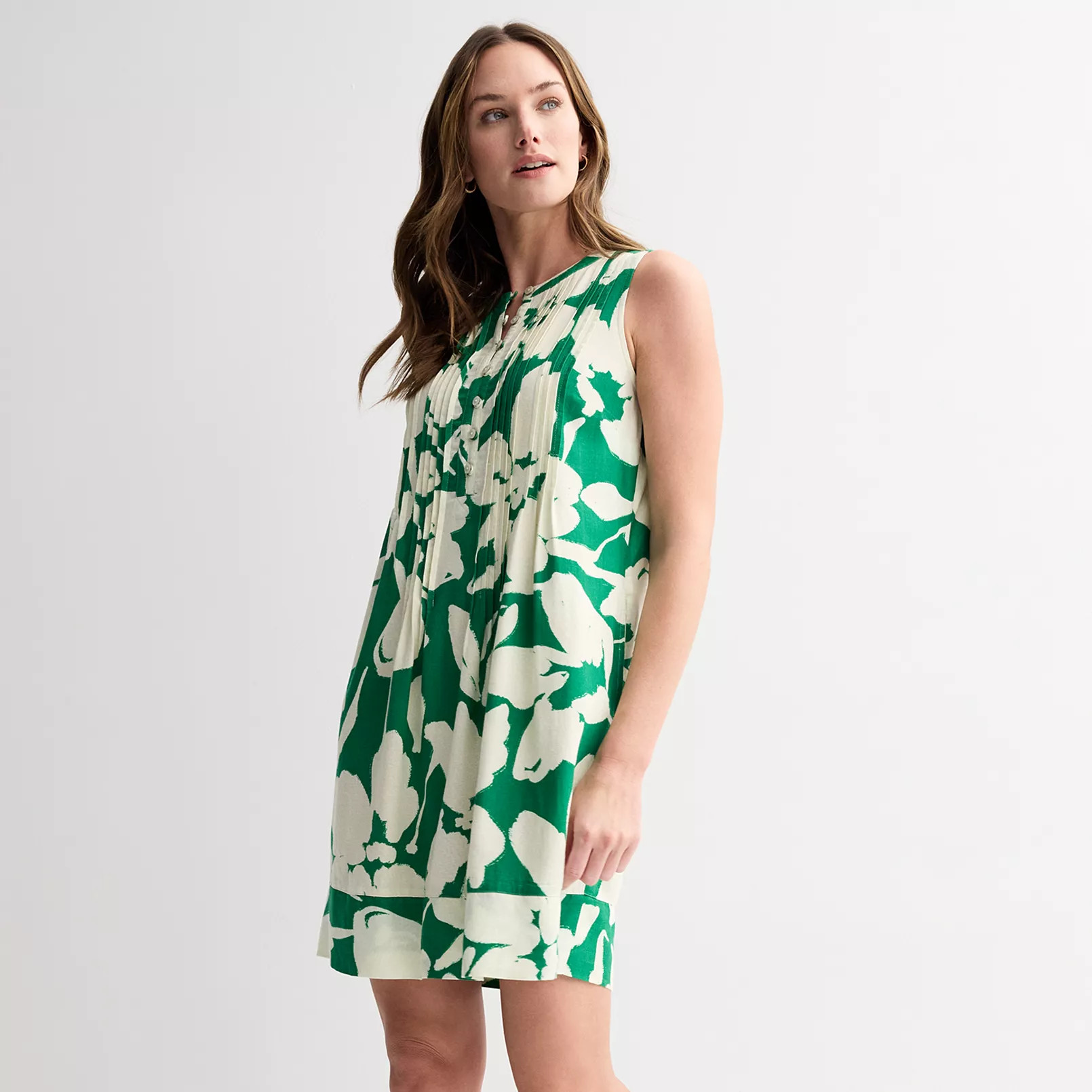 Women's Sonoma Goods For Life® Sleeveless Pintuck Dress | Kohl's