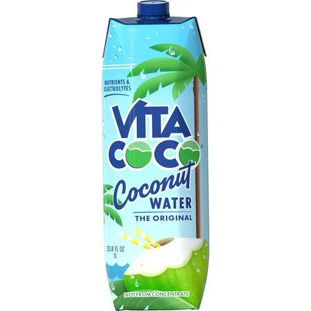 Vita Coco Coconut Water, Pure, 1 Liter Tetra Pack Box, Natural. | Walmart (US)