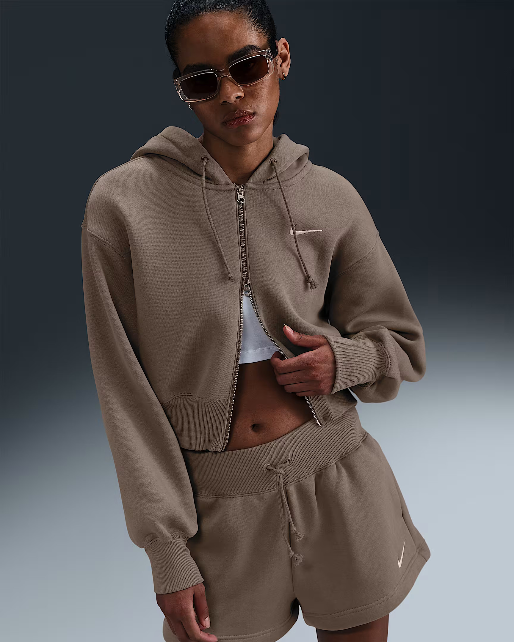 Nike Sportswear Phoenix FleeceWomen's Loose Cropped Full-Zip Hoodie | Nike (US)