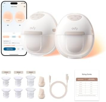 eufy Security Heated Wearable Breast Pump E20, Hands-Free, App Control | Amazon (US)