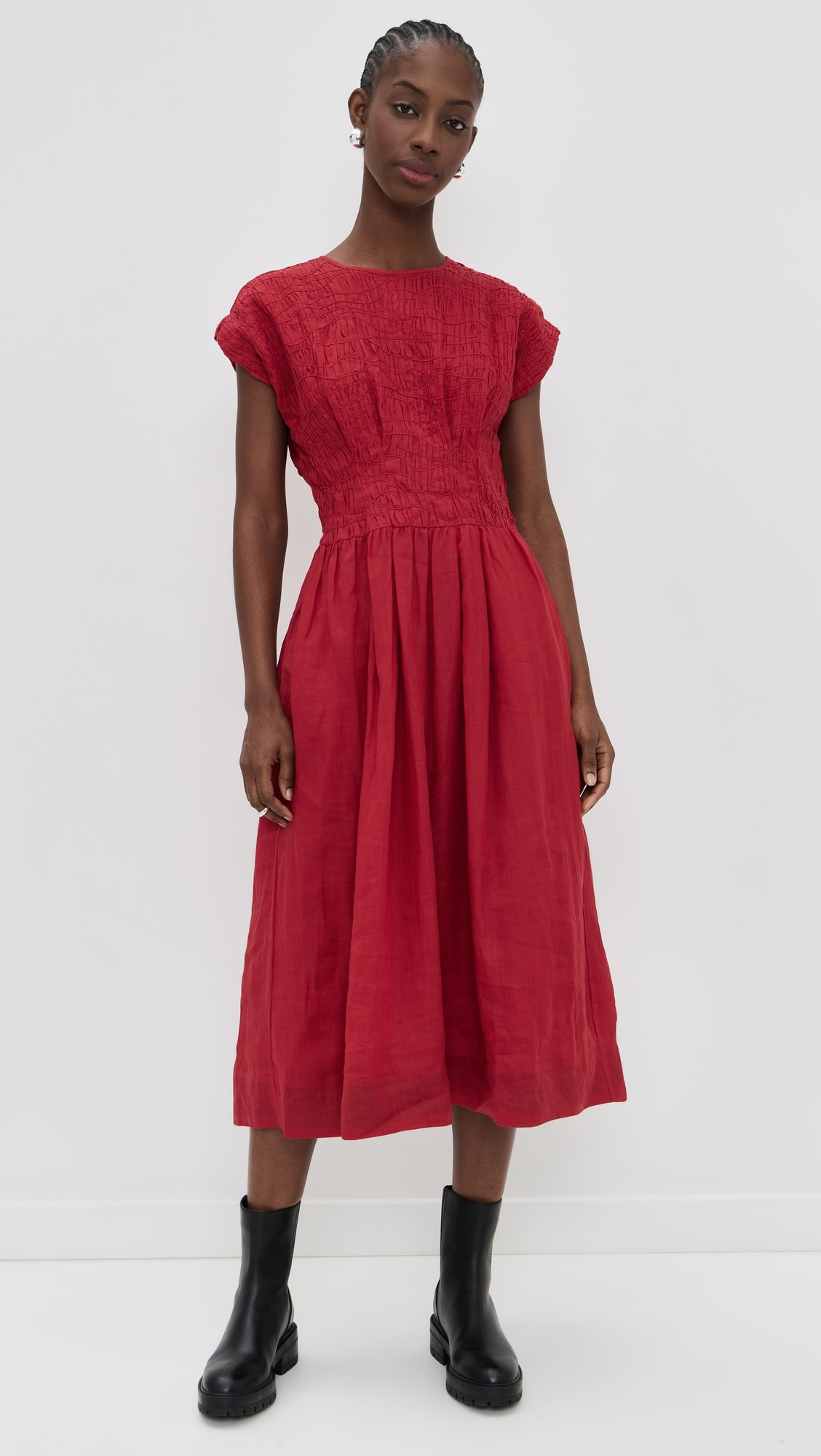 Imogen Solid Midi Dress | Shopbop