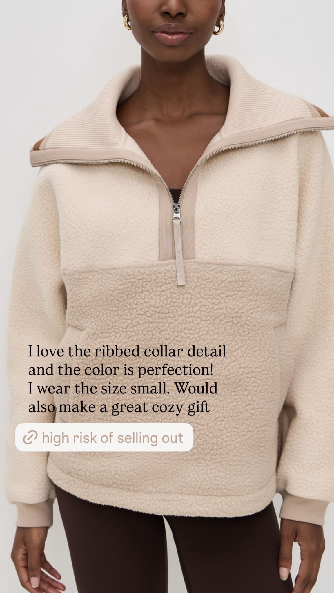 I love the ribbed collar detail and the color is perfection! I wear the size small. Would also make a great cozy gift

#LTKHoliday #LTKGiftGuide #LTKCyberWeek