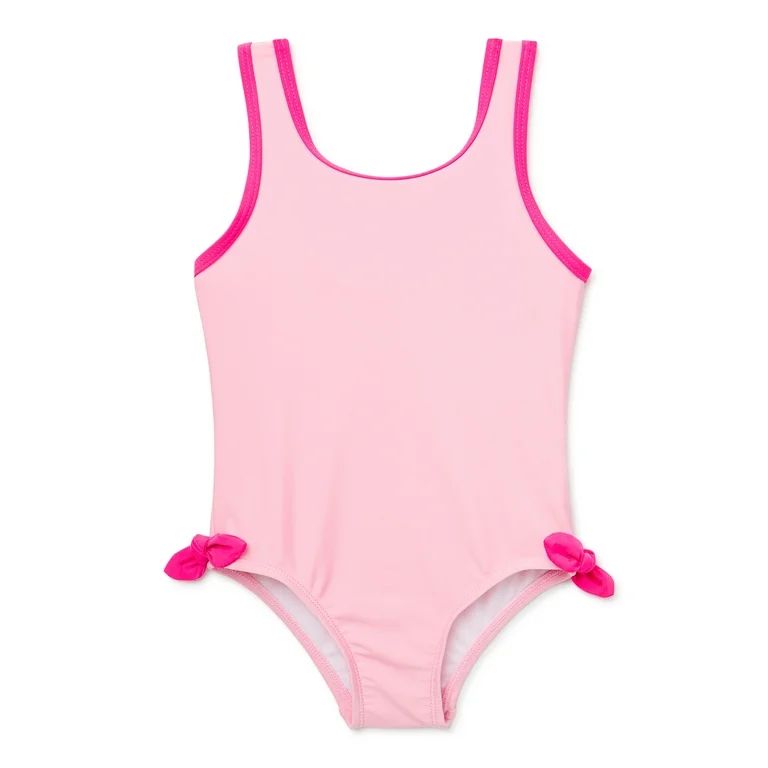 Wonder Nation Toddler Girl One-Piece Swimsuit, Sizes 12M-5T | Walmart (US)