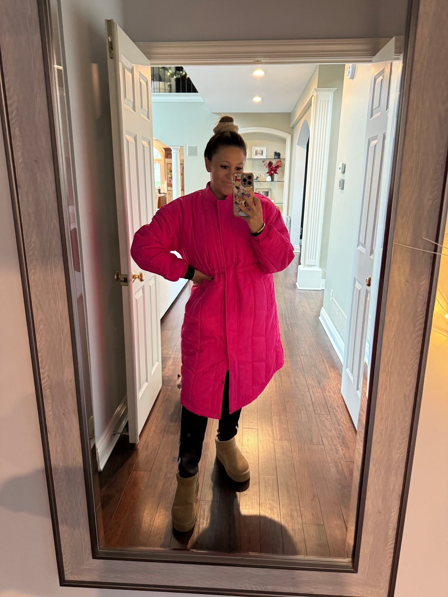 Love this bright colored coat for the season! Comes down nice and low and cinches at the waist! I’ve gotten so many compliments on it! Also loveee these platform boots so much, they are my go to and such a good price! 

#LTKFindsUnder100 #LTKCyberWeek #LTKGiftGuide