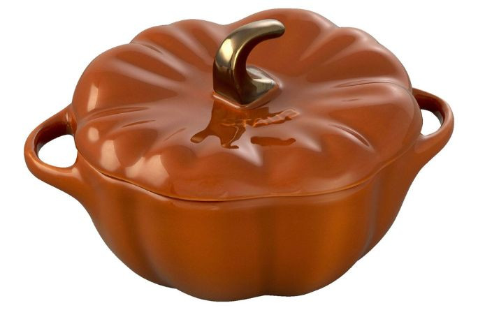 Staub Stoneware 0.5 qt, Pumpkin, Petite Dutch Oven, Burnt Orange | The ZWILLING Group Cutlery & Cookware