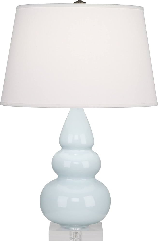 Robert Abbey A291X Lamps with Pearl Dupioni Fabric Shades, Lucite Base/Baby Blue Glazed Ceramic F... | Amazon (US)