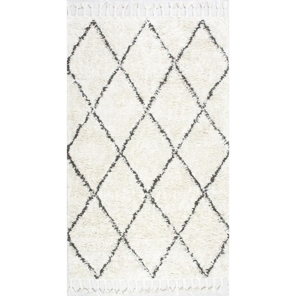 nuLOOM Fez Shag Natural 3 ft. x 5 ft. Area Rug-SPRE14A-305 - The Home Depot | The Home Depot