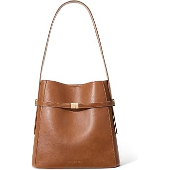 BOSTANTEN Vegan Leather Purses for Women Quiet Luxury Shoulder Bucket Bag | Amazon (US)