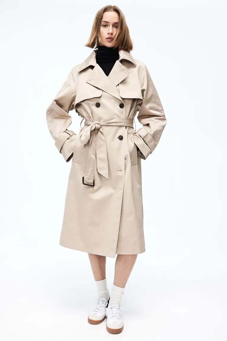 Double-breasted Twill Trench Coat | H&M (US + CA)
