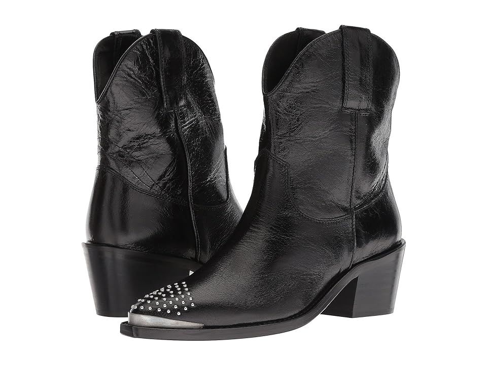 The Kooples Santiag Boots with Studs (Black) Women's Boots | Zappos