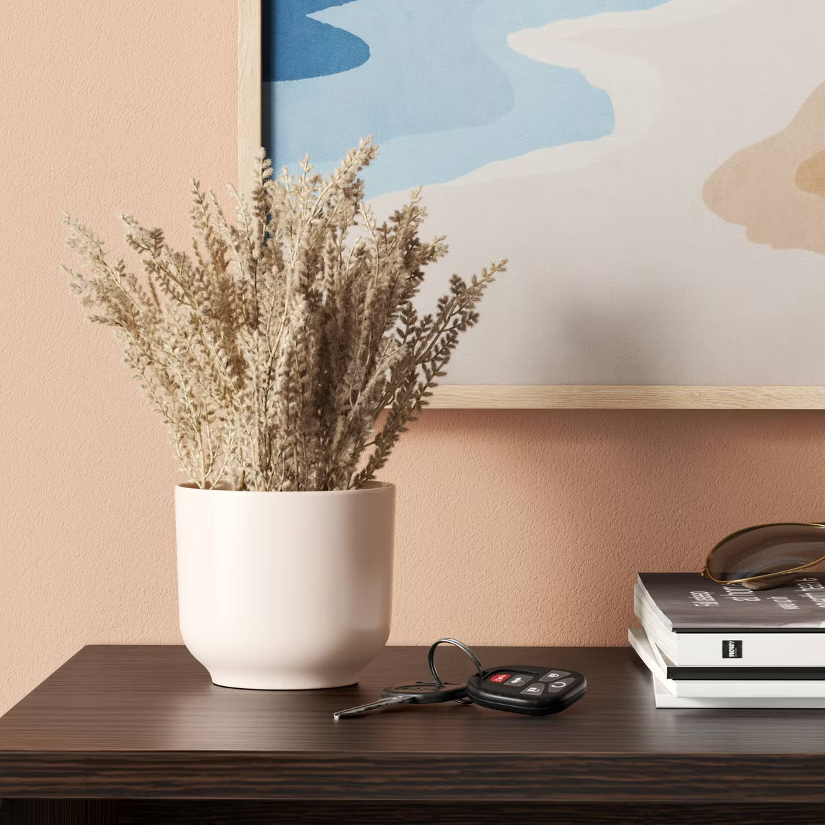 9" Pampas Grass Mini Arrangement Artificial Plant Tan - Room Essentials™ | Target