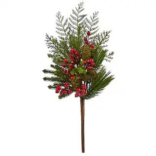 26” Mixed Pine, Pinecone & Berry Artificial Plant Set | Michaels | Michaels Stores