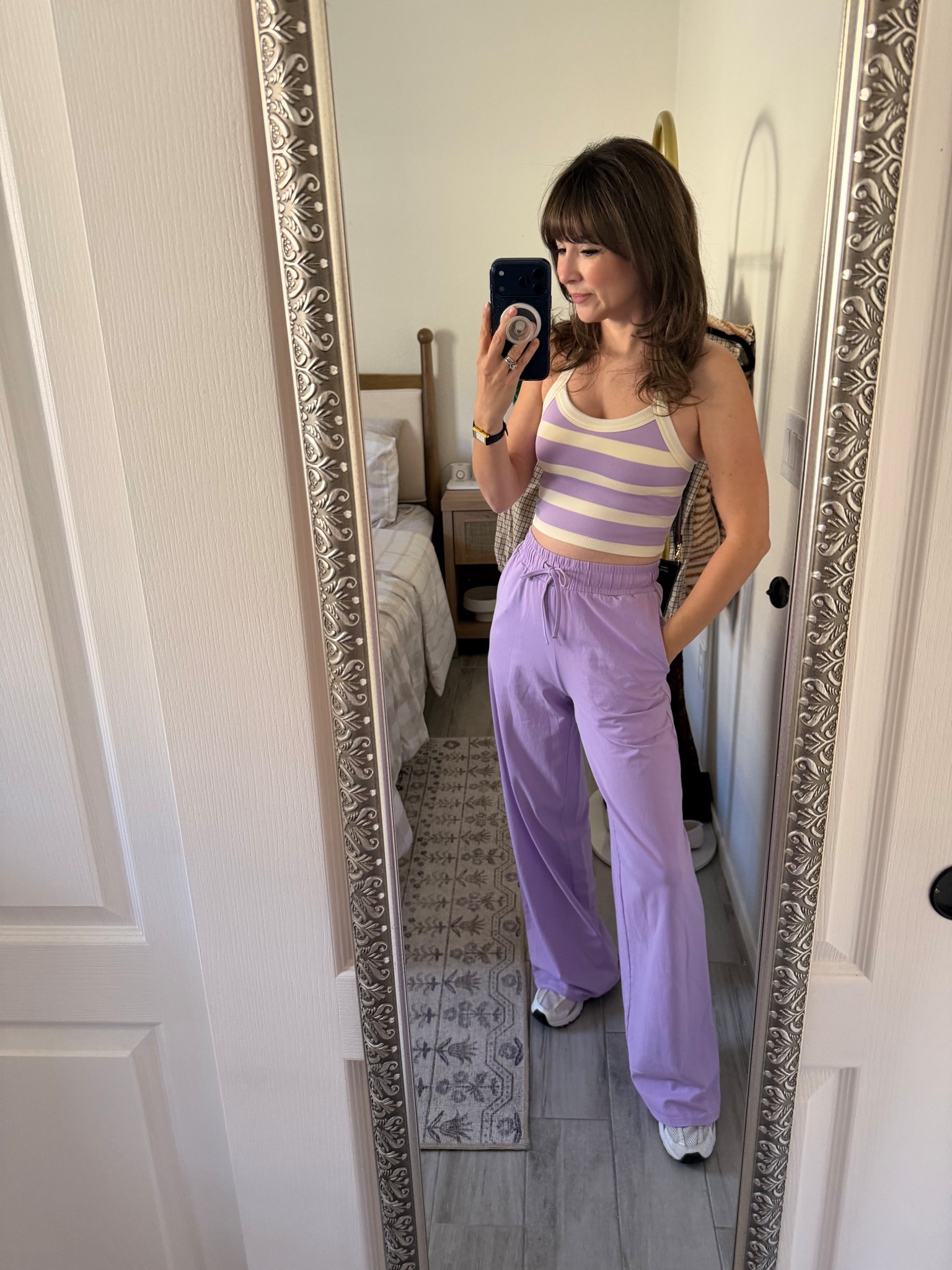 The comfiest everyday set that still feels cute and put together.
Soft, lightweight, and perfect for errands, travel days, or casual mom life.
An easy outfit you’ll want to wear on repeat.

XS top XS bottoms 

Comment SHOP below to receive a DM with the link to this post on my LTK ⬇ https://liketk.it/5GEB3 #ltkpetite #ltkactive
