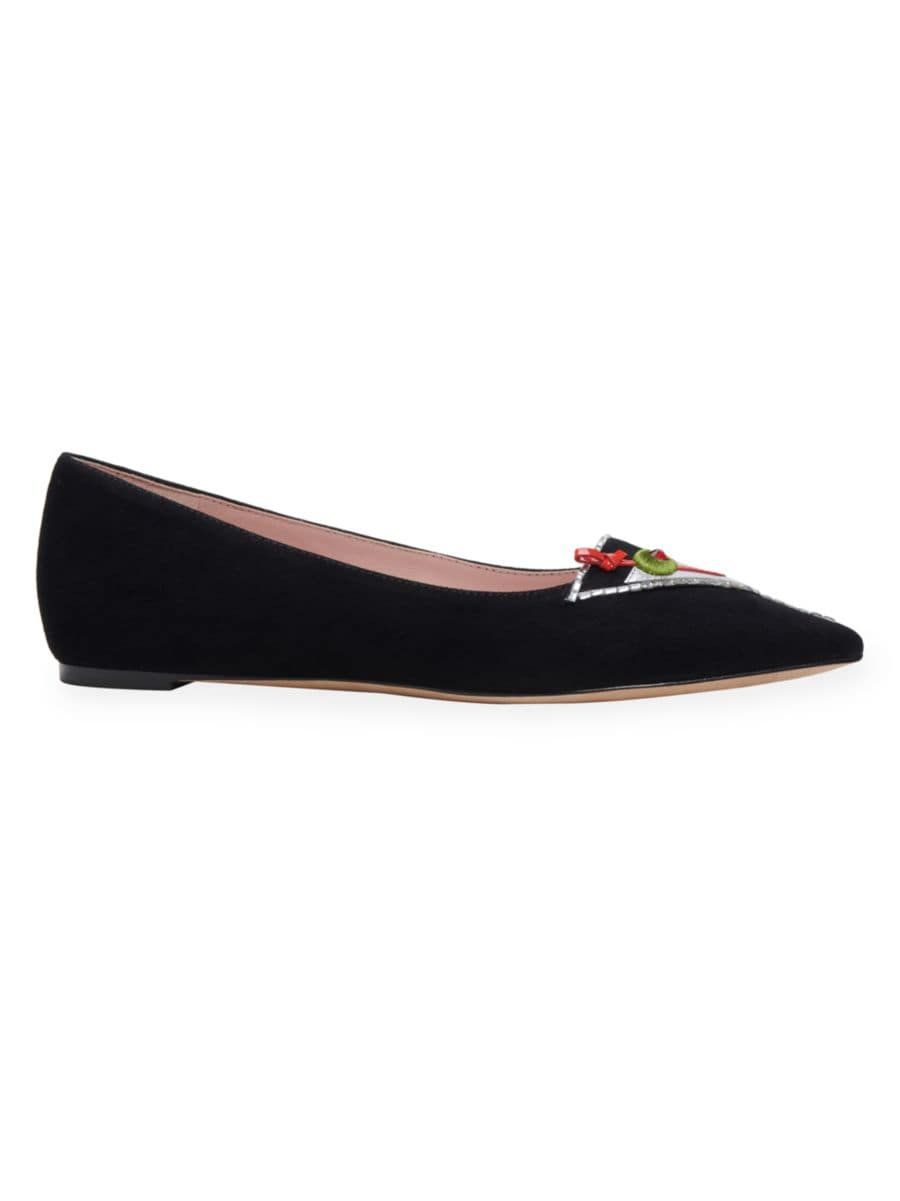 Make It A Double Suede Pointed Flats | Saks Fifth Avenue