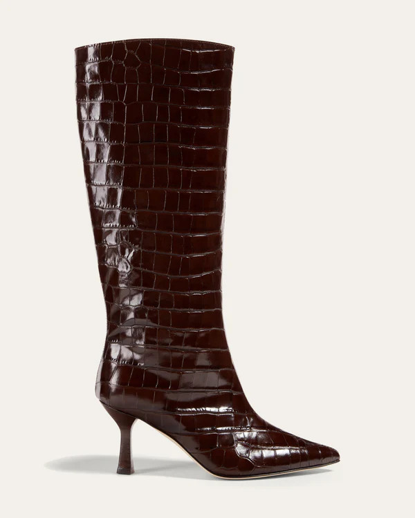 Ana Boot, Brown Croc | Dear Frances