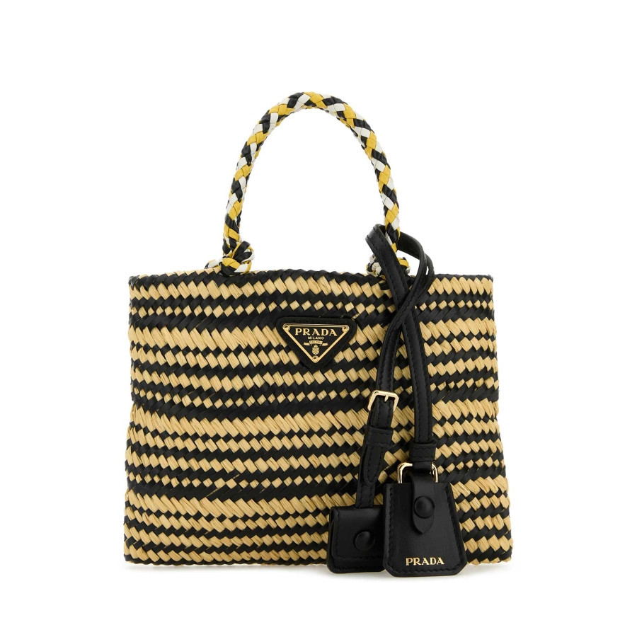 Prada Two-Tone Raffia Handbag | Jomashop.com & JomaDeals.com