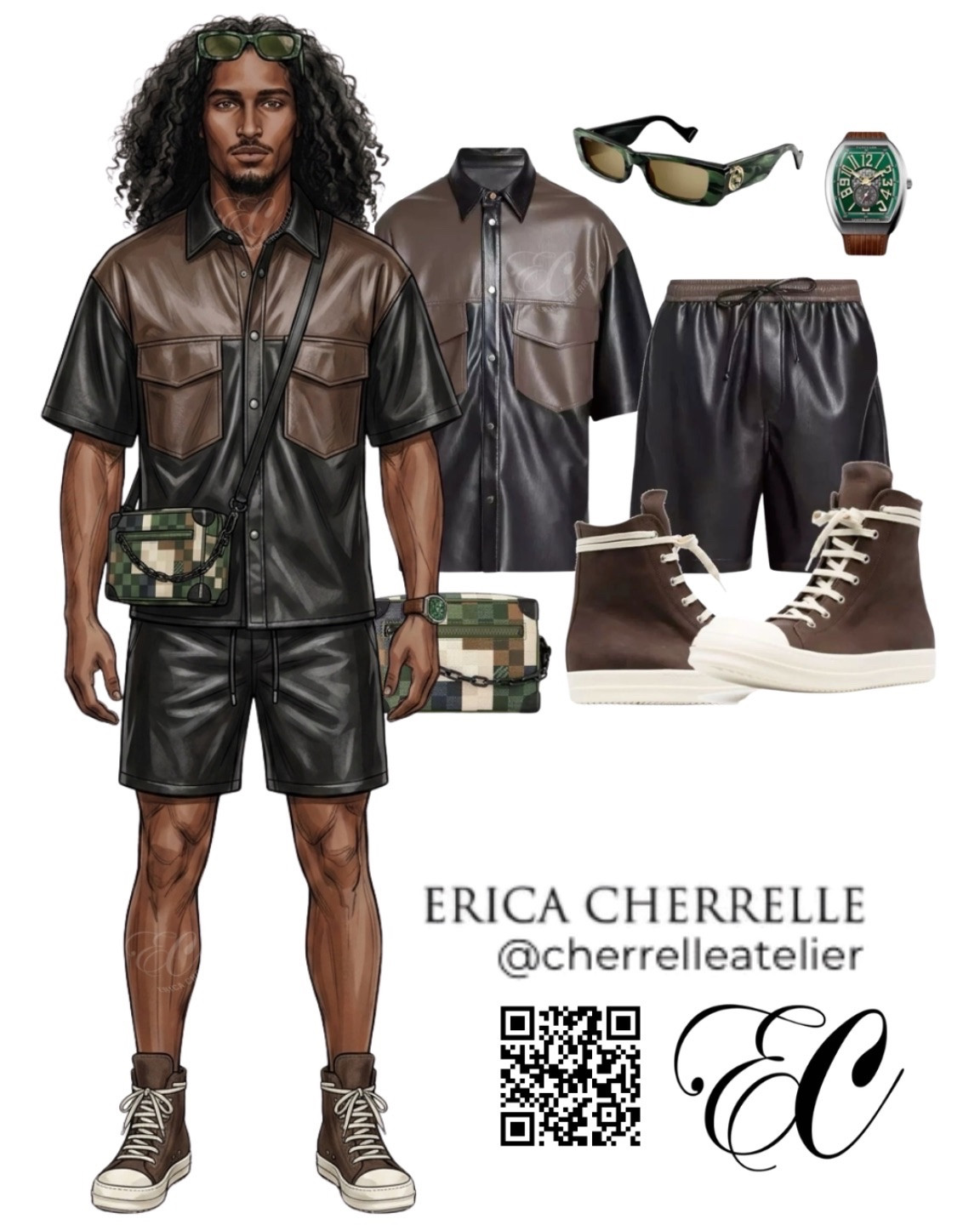 Tunnel-Walk Ready (Bold & Luxury-Focused)📌

Setting the standard for summer leather. 🤎🖤 Bringing rich, earthy tones and premium textures together for the ultimate high-end streetwear aesthetic. From the color-blocked leather set to the pixelated crossbody and statement watch in this look is effortlessly cool. Ready for the tunnel walk or a city night out. 💼✨

#StreetwearLuxe #MensFashionPost #personalstylist  #HighEndStreetwear #OOTDMen

#LTKootd #LTKMens #LTKActive