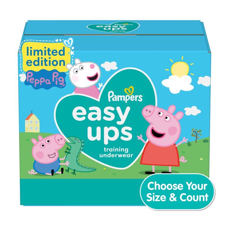 Pampers Easy Ups Girls Training Pants Peppa Pig Edition (Choose Your Size & Count) | Walmart (US)