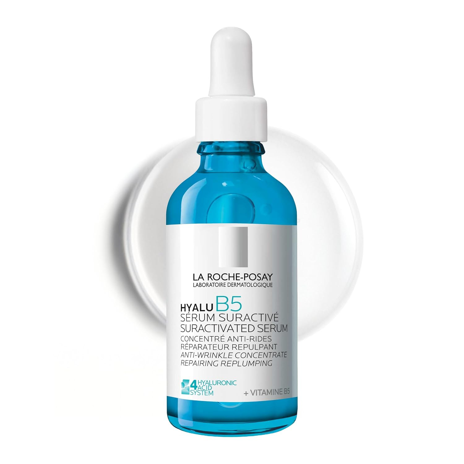 La Roche-Posay Hyalu B5 Pure Hyaluronic Acid Serum for Face, with Vitamin B5, Anti-Aging Serum for Fine Lines and Wrinkles, Hydrating Serum to Plump and Repair Dry Skin, Safe on Sensitive Skin | Amazon (US)