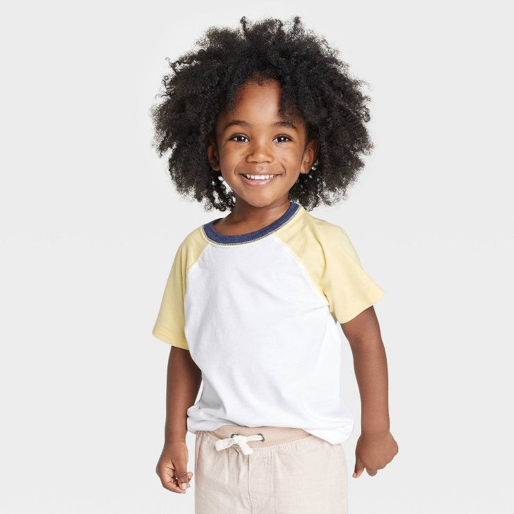 Toddler Boys' Short Sleeve Jersey Knit T-Shirt - Cat & Jack™ White | Target