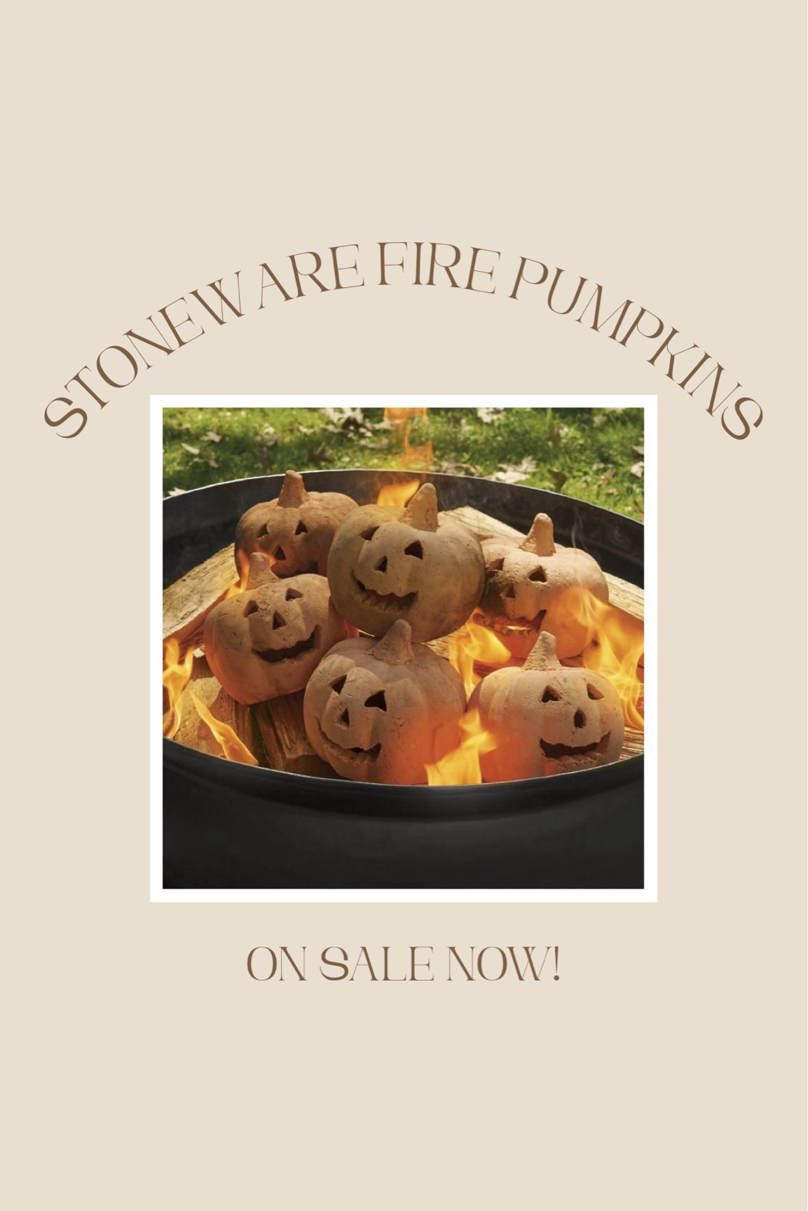 Stoneware fire pumpkins + fire pit pumpkins for camping and for smores + outdoor fall decorations + Halloween outdoor styling

#LTKSeasonal #LTKFallSale #LTKHome