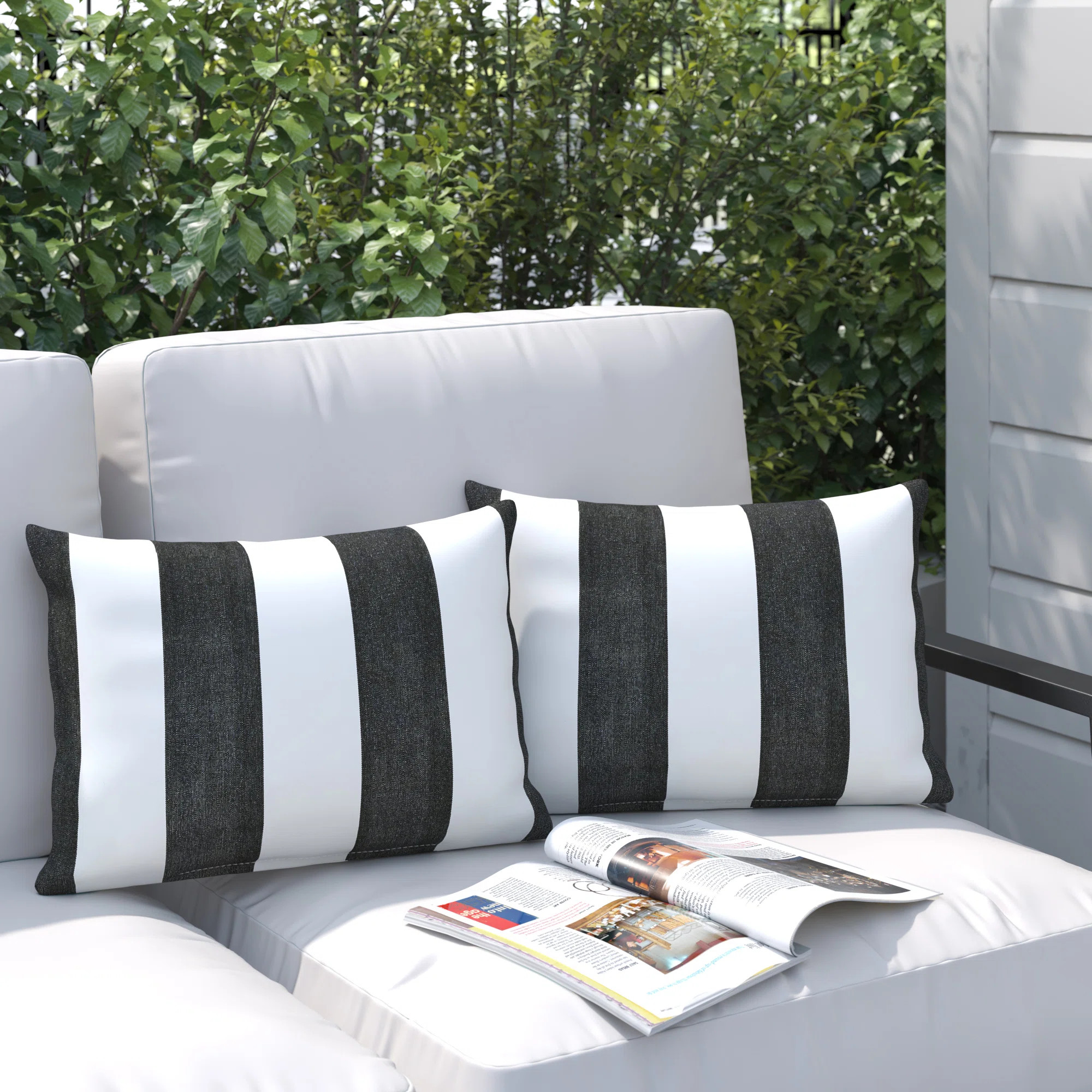 Metro II Outdoor Rectangular Pillow Cover & Insert (Set of 2) | Wayfair North America