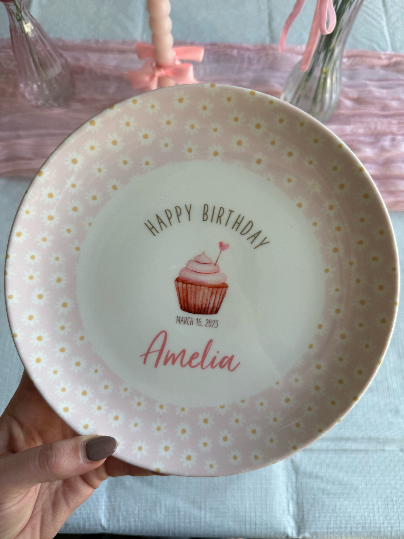 Our daughter recently turned one, and we had this plate customized from a small business on Etsy 🩷

Custom plate for first birthday, custom birthday plate 

#LTKGiftGuide #LTKbaby #LTKkids