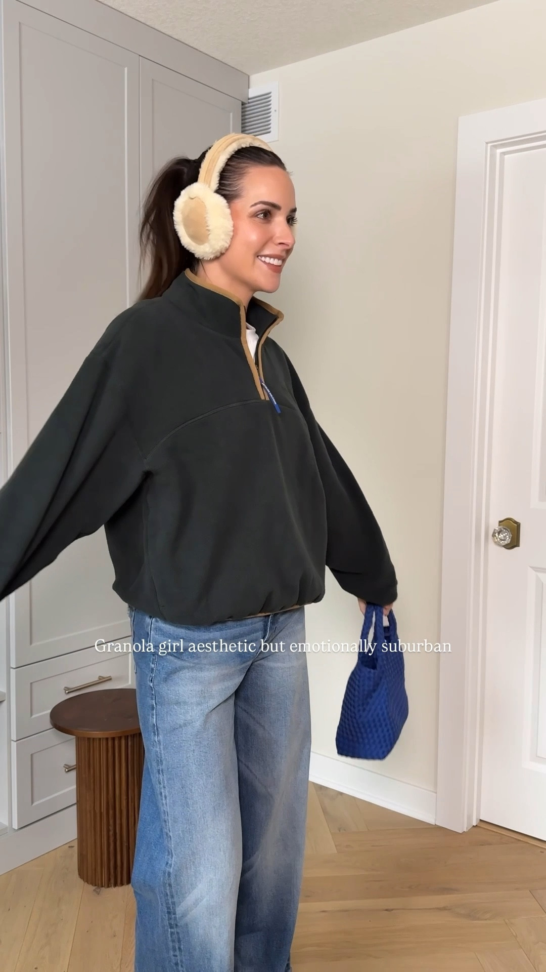 Fleece: sized up 1 (M) 
White tee: tts (S) a fav and so affordable 
Wide leg cuffed denim: tts (27) comfy stretchy 
Clogs: size down, run big 

#LTKootd #LTKActive #LTKgrwm