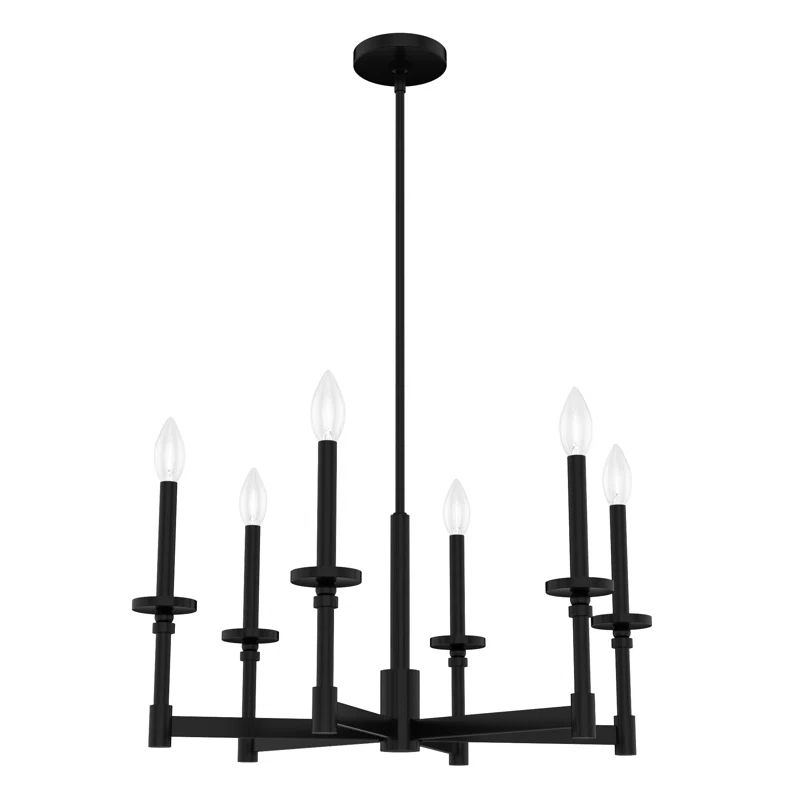 Hunter Briargrove 6 Light Single Tier Chandelier Ceiling Light Fixture | Wayfair North America