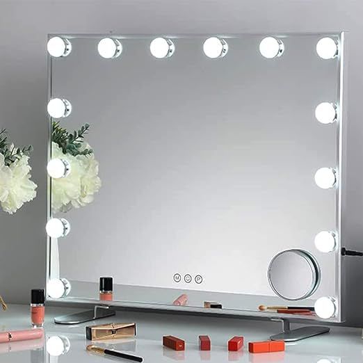 Hansong Hollwood Mirror with Lights 3 Color Modes Hollywood Vanity Mirror with Lights for Bedroom... | Amazon (US)