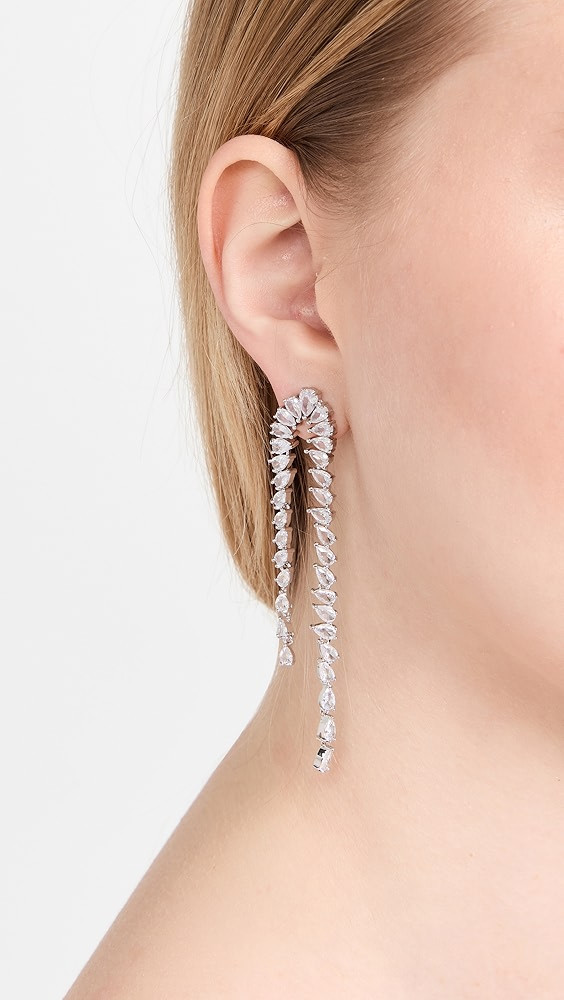 14k Pear Diamond Drop Earrings | Shopbop