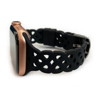 Lattice Silicone Apple Watch Band Laser Cut Women's Apple Watch Band, Band 38mm 40mm 41mm 42mm 44mm  | Etsy (US)