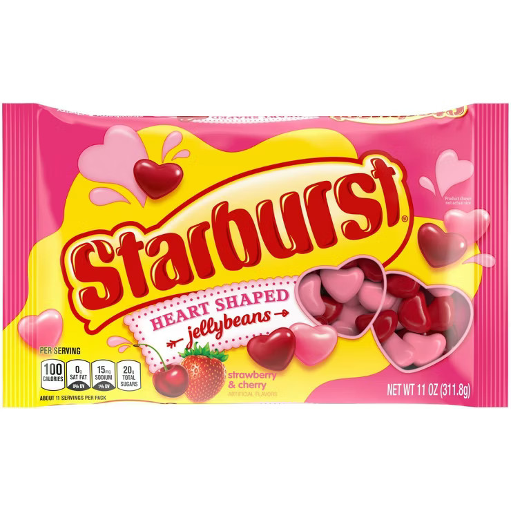 Starburst Valentine's Heart Shaped Jelly Beans - 11oz | Target