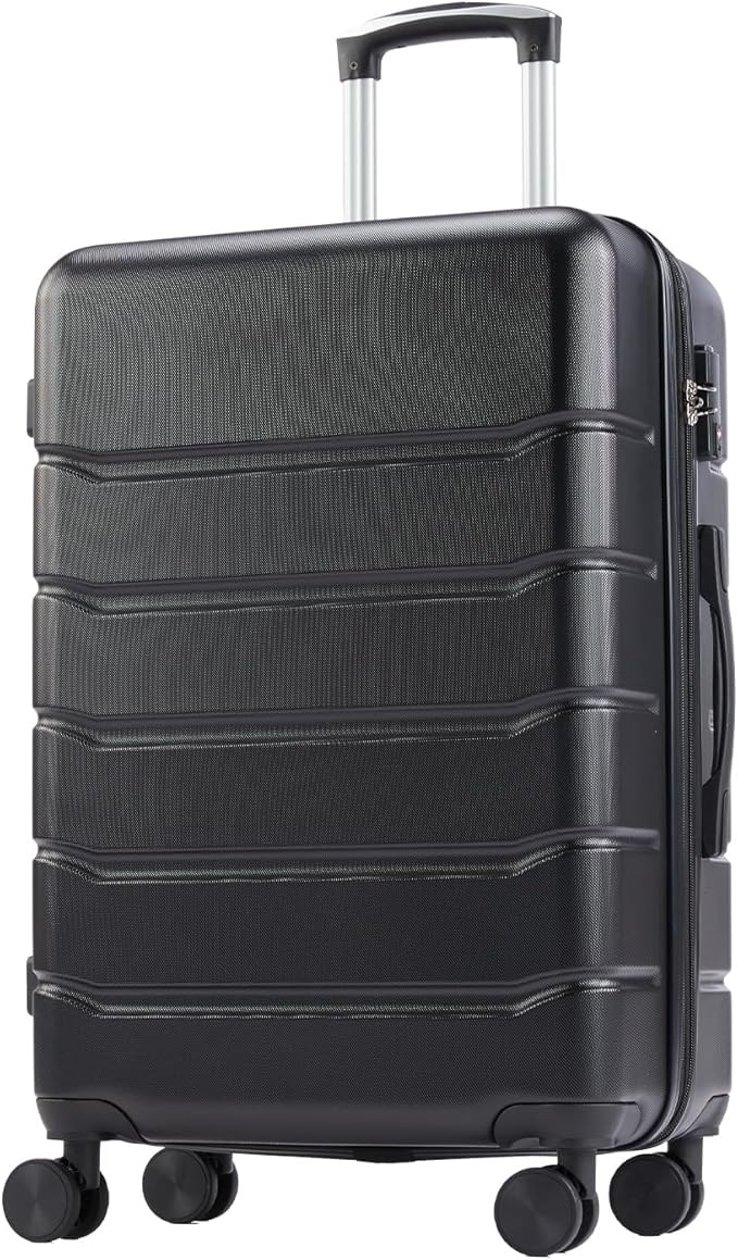 OLIXIS 24 Inch Luggage, Hardside Suitcase with Spinner Wheels, Lightweight ABS Hard Shell Checked... | Amazon (US)