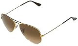 Ray-Ban RB3025 Classic Aviator Sunglasses, Shiny Light Bronze/Pink/Brown Gradient, 58 mm | Amazon (US)