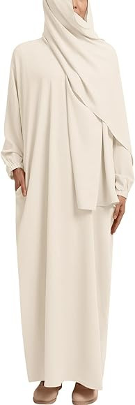 OBEEII Women Muslim Prayer Dress Abaya Islamic Dubai Middle East Dubai Turkey Maxi Kaftan Full Le... | Amazon (UK)