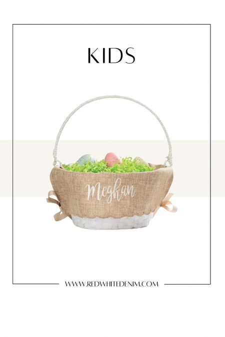 Easter Basket Personalized Custom like PBK but only $30! 

#LTKfamily #LTKkids