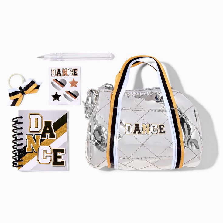 Cheer Silver 4'' Duffel Bag Stationery Set | Claire's (US)