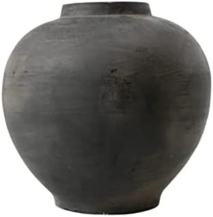 Lily’s Living Earthy Gray Small Pottery Apple-Shaped Pot, 10 Inch Tall | Amazon (US)