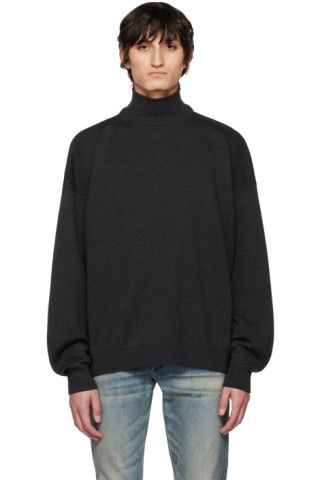 Fear of God - Black Lightweight Turtleneck | SSENSE