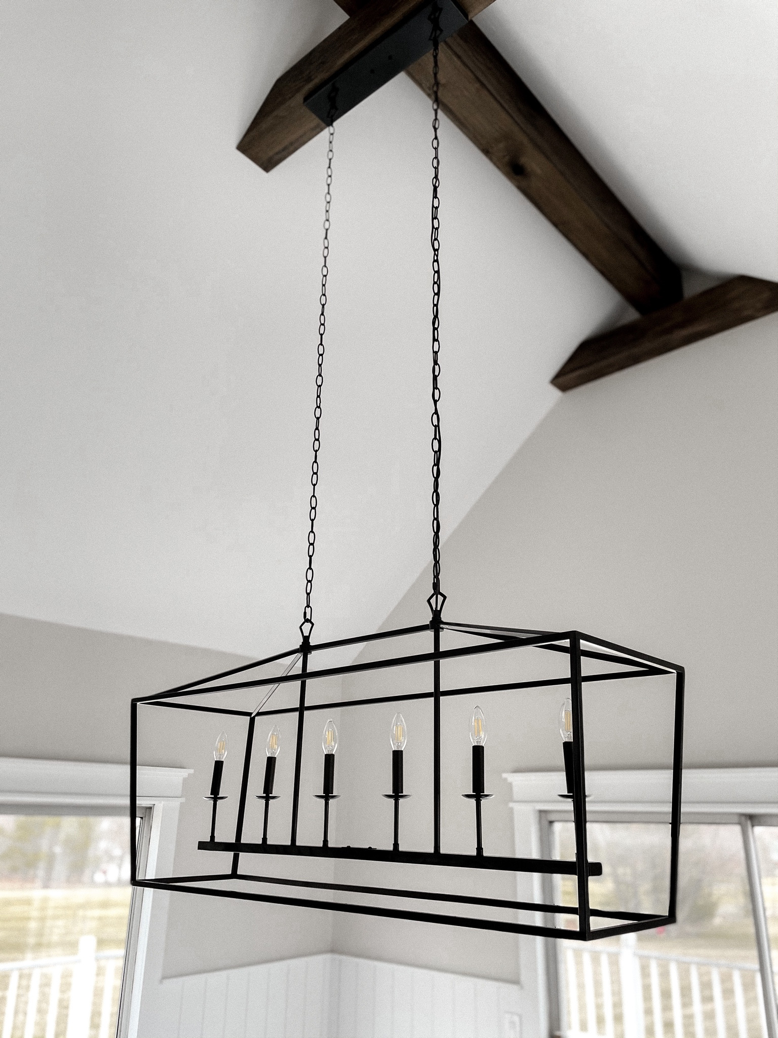 Tall ceilings call for a big statement!

DIY beams and a pretty chandelier for the win 🏆🙌🏼

#LTKFind #LTKsalealert #LTKhome